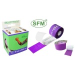 Лента кинезиологическая SFM-Plaster, SFM Hospital (Сфм хоспитал) р. 5смх500см 1 шт на хлопковой основе в рулоне фиолетовый