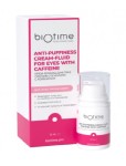 Крем-флюид для век, Biotime For Home Care (Биотайм фо хоум кэа) 15 мл от отеков синяков мешков и темных кругов под глазами с кофеином и маслом авокадо