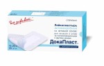Лейкопластырь стерильный, Докапласт р. 10смх25см 25 шт антимикробный на нетканой основе с мирамистином
