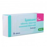 Бравадин, таблетки покрытые пленочной оболочкой 5 мг 56 шт